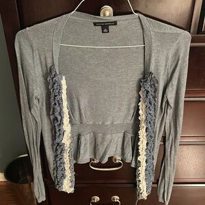 🌿Women's Blue-Grey Ruffled Sweater, size S🌿